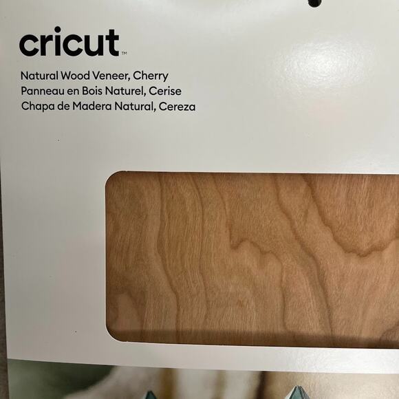 Cricut Natural Wood Cherry Veneer (2) 12x12 SHEETS - Picture 5 of 5